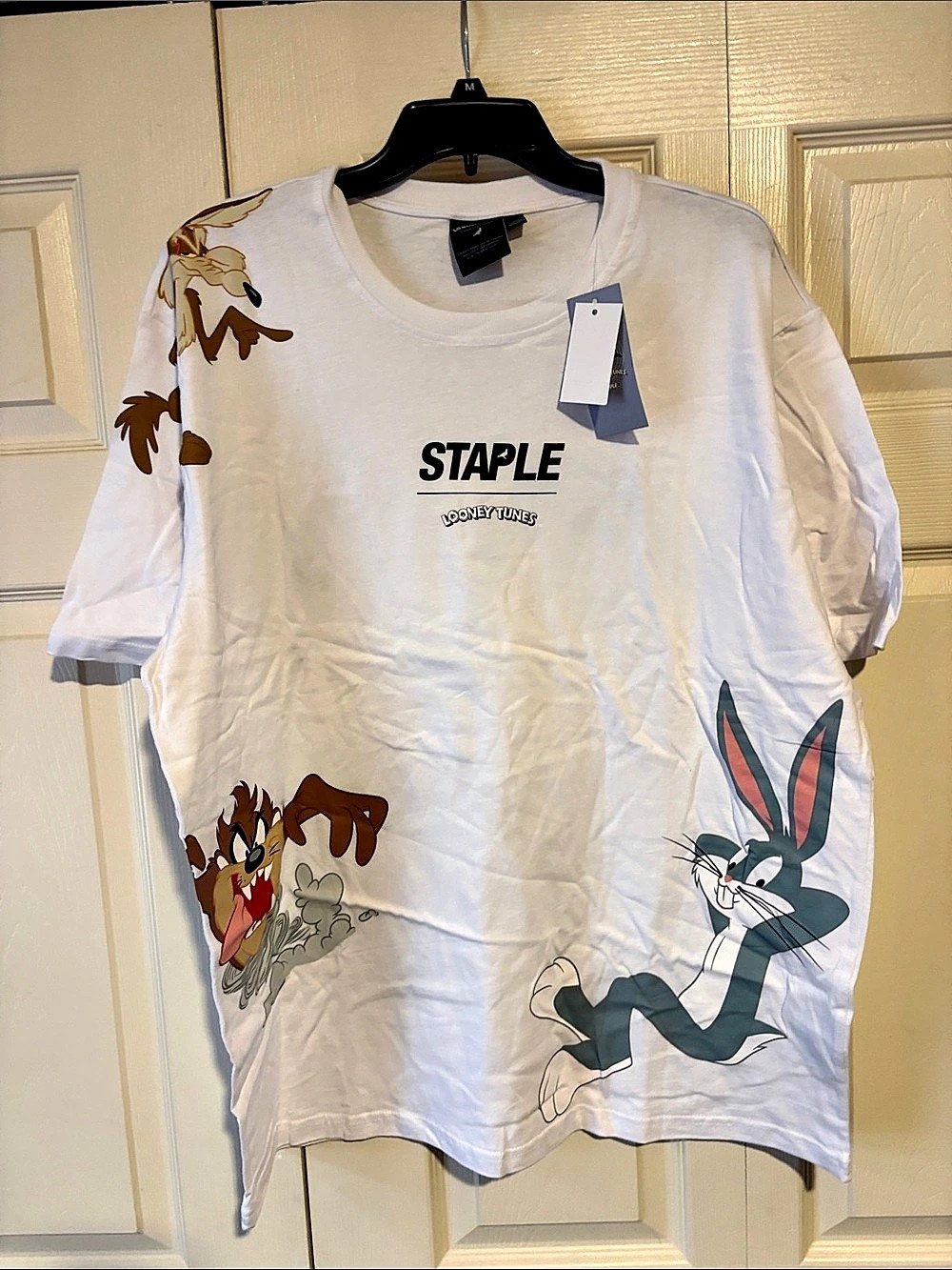 STAPLE Looney Tunes x STAPLE graphic tee Graphic Tee White XL NWT